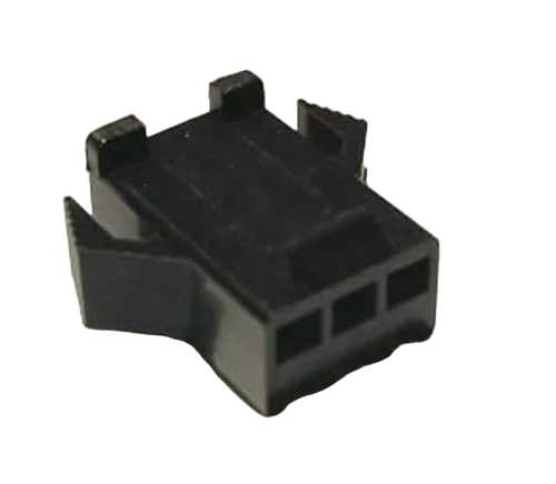 3 Pin Female Connector - Color: Black