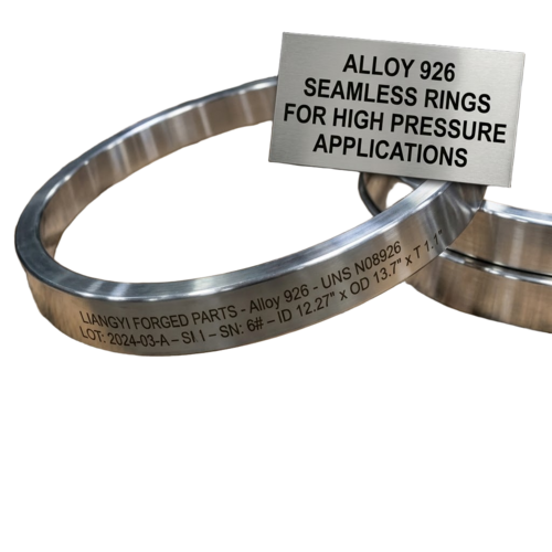 Incoloy 926 Alloy 926 Uns N08926 1.4529 Forgings For Oil Gas Chemical Marine Wellhead Parts, Valve Bodies, Rolled Rings Tube Sheets To Nace Mr0175 Jiangsu Liangyi - Application: Machine Parts