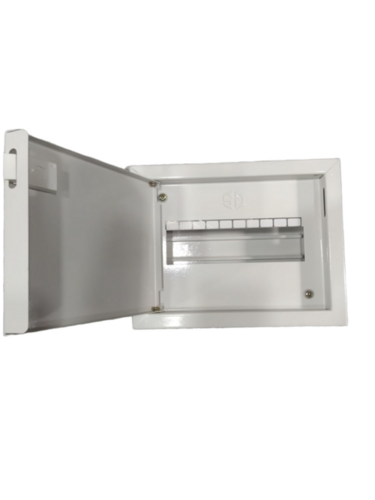 10 Way Mcb Box Mild Steel Metal Heavy Duty White - Dimension (L*W*H): 20*18*7 Centimeter (Cm)