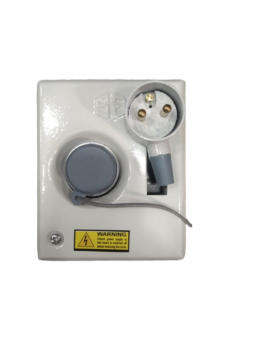 Ac Box 20A Distribution Board With 2 Pin Metal Clad Plug & Socket - Base Material: Mild Steel