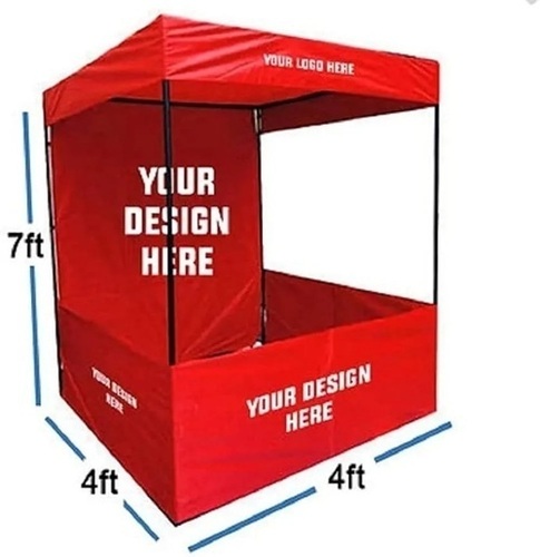 Red 6 Person Promotional Canopy
