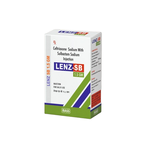 Ceftriaxone Sodium And Sulbactam Injection 1.5 Gm Lenz-Sb - Expiration Date: 24 Months Months