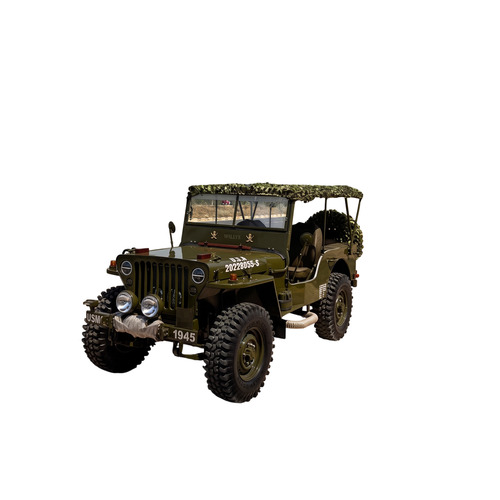 Vintage Willys Style Army Pattern Jeep