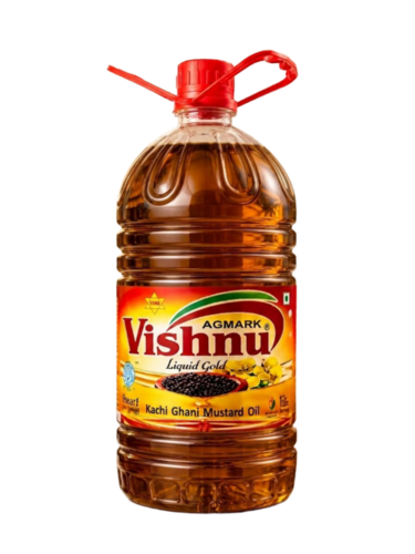 Vishnu Kachi Ghani Mustard Oil 5 Ltr - Purity: 100