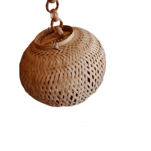 Bamboo Hanging Lamp - Color: Brown