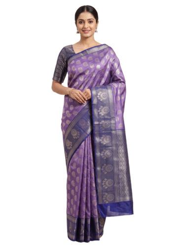 Brocade Saree With Full Zari Chakra Butta For Party And Reception Wear Wholesale - Color: Multiple Colors Available