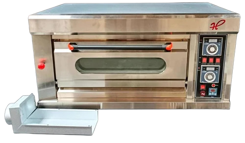 Hscfm11 Stainless Steel Gas Oven - 1050x700x550 mm, Silver, Single Deck, 1 Tray | Gas Powered, Max 250°C