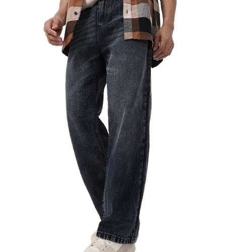 Loose Baggy Fit Washed Jeans