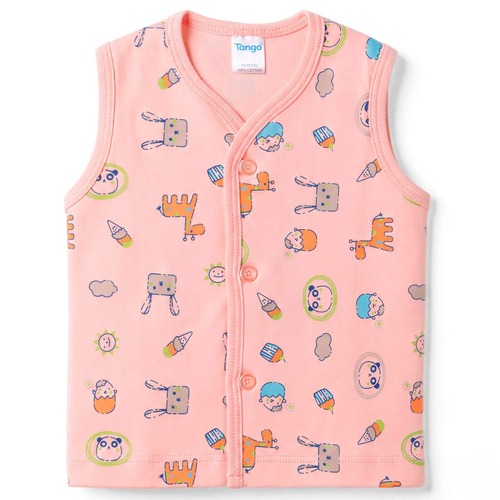 Muslin Pink Baby Jabla Suit