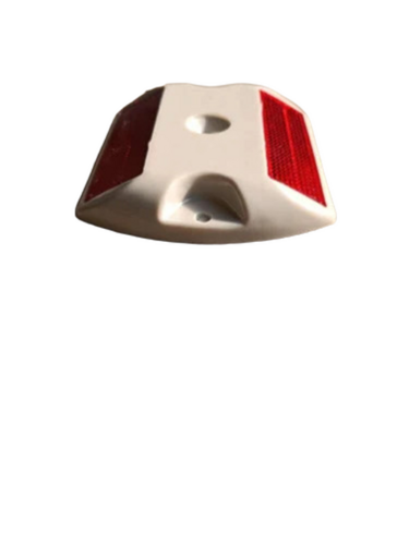 Red And White Plastic Road Stud