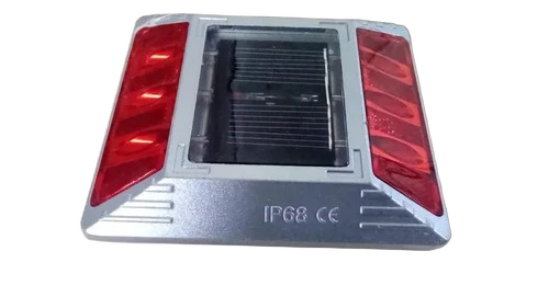 Red Solar Road Stud Light By Interglobe Engineering