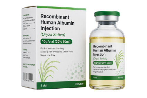 Recombinant Human Albumin Injection Oryza Sativa 10gvial 20%50ml