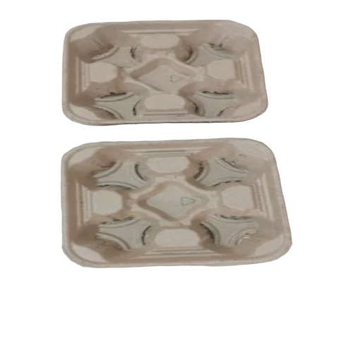 Coffee Cup Holder Pulp Moulded Packaging Tray