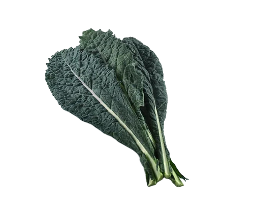 Green Flat Kale Leaves