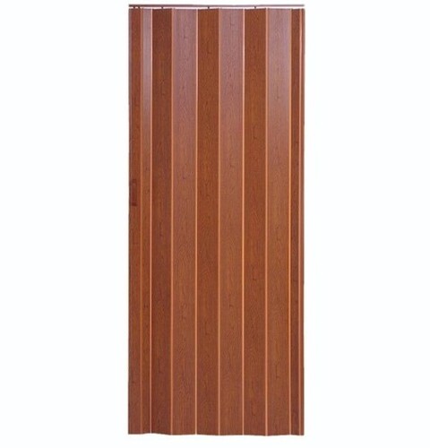 Pvc Folding Door - Color: Brown
