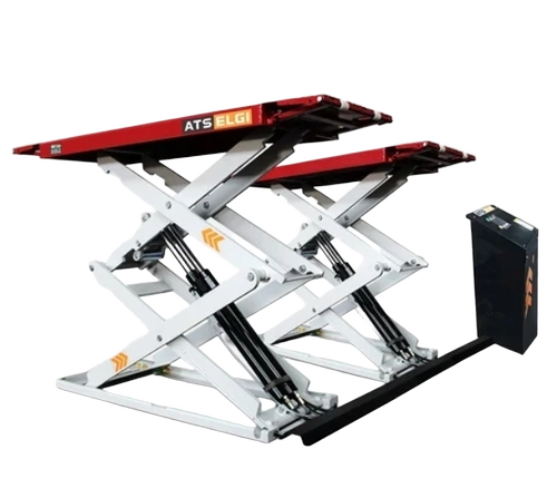 Ats Elgi Wheel Alignment Scissor Lift - Color: Red