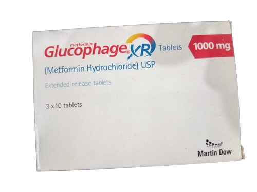 Glucophage 1000mg Metformin Hydrochlorid Tablet