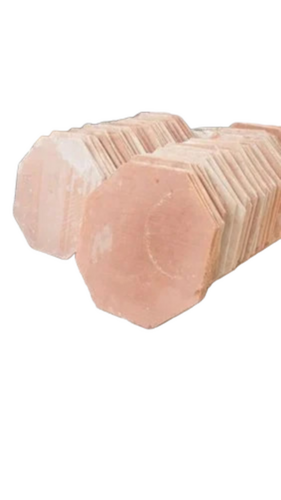 Red Hexagon Stone Slab