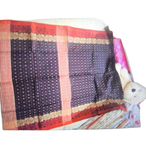 Black And Red Silk Saree