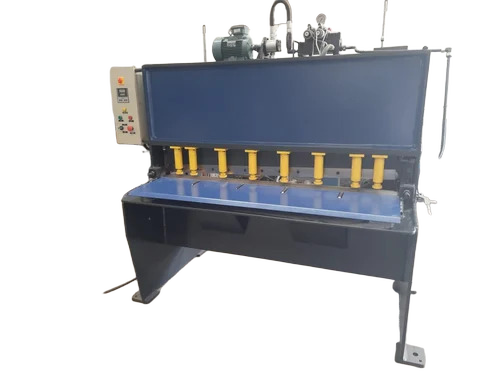 Small Hydraulic Shearing Machine - Color: Blue