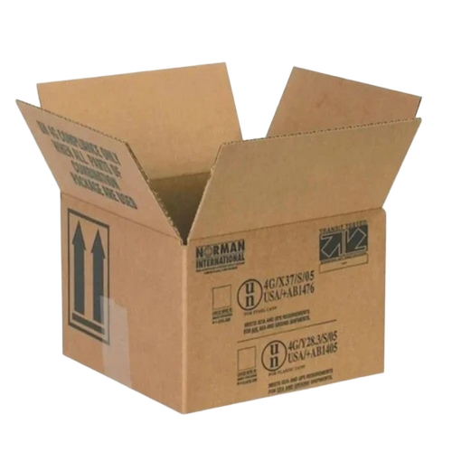 Brown 4 Ply Printed Corrugated Box