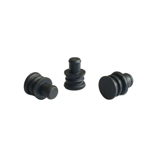 090-Srs 3 Rib Dummy Seal Silicone For Automotive Connector - Color: As Per Requirement