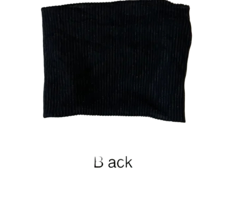 Lurex Fur Fabric With Appliquac - Color: Black
