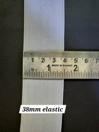 20 Mm Polyester Elastic Tape - Color: White