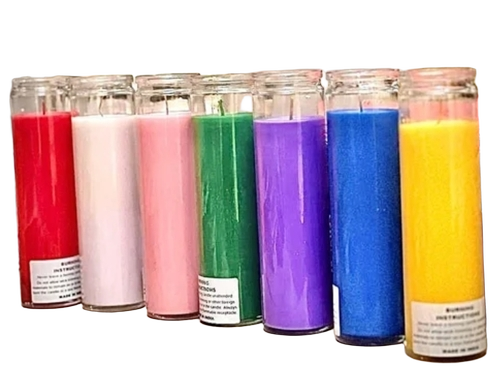 7 Days Church Glass Candles - Burning Time: 5 Months