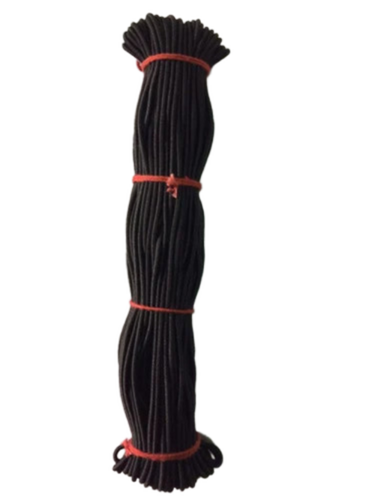 Black Rubber Elastic Cord