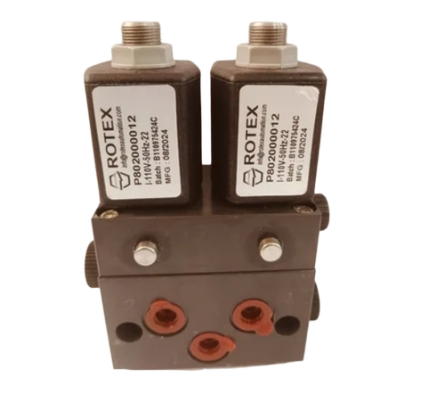 Rotex Solenoid Double Coil Valve - Color: Black
