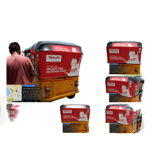 Auto Hood Advertising Service In Guntur Andhra Pradesh - Dimension (L*W*H): 97X27 Inch (In)