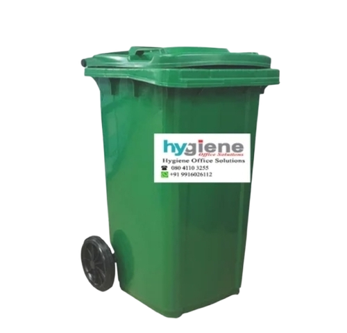 Green Plastic Dustbin - Capacity: 80 Ltr
