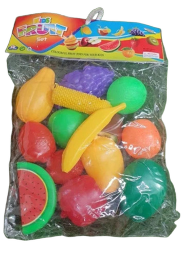 Plastic Fruit Toy Set - Color: Multicolor