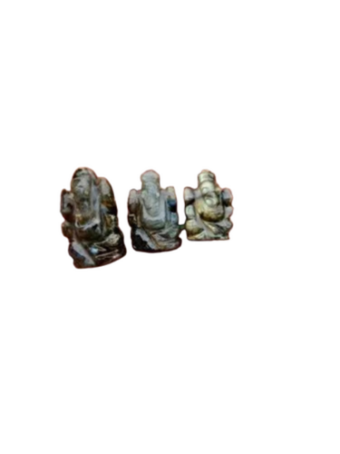Gemstone Ganesha Statue - Color: Multicolor