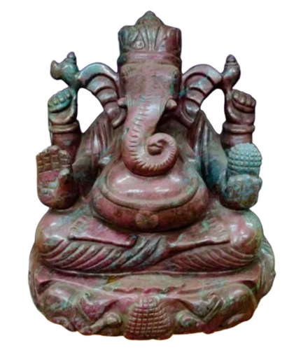 Ruby Ganesh Gemstone - Color: Multicolor