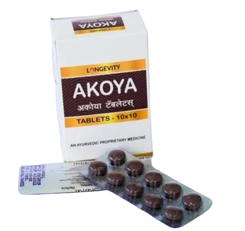 Akoya Ayurvedic Tablets - Packaging Size: 10*10 Strip