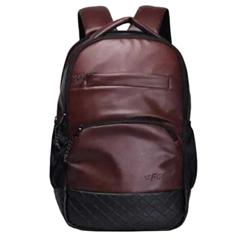 Brown Mens Leather Backpack Bag