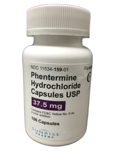 Phentermine hydrochloride tablets usp 37.5 mg