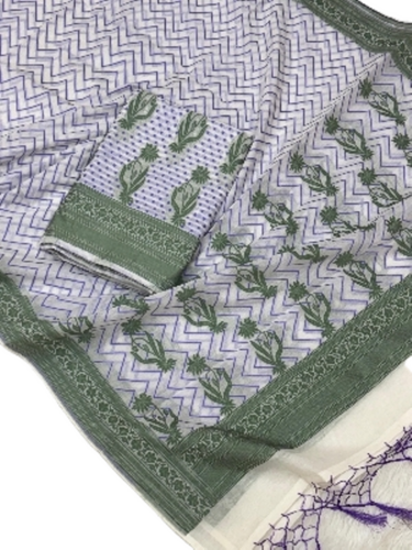 Pure Chanderi Dress Material