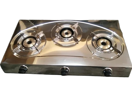 Three Burner Gas Stove - Features: Durable