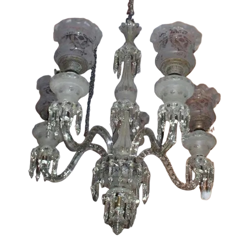 Ceiling 5 Light Glass Chandelier