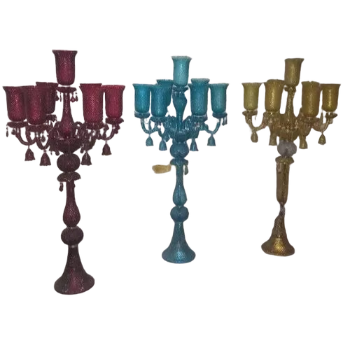Colored Crystal Table Lamp