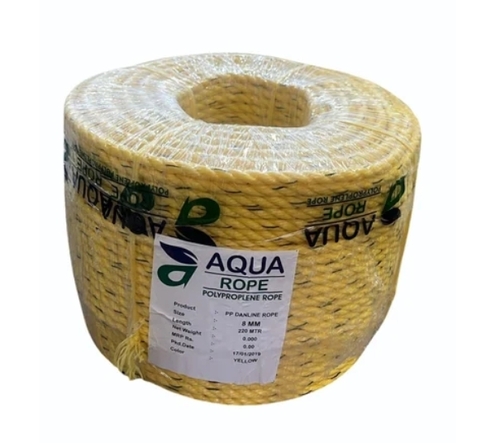 Yellow Pp Danline Rope - Material: Polypropylene(pp)