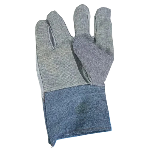 Medium Jeans Fabric Safety Hand Gloves