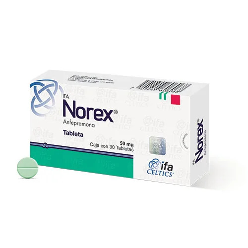 Norex Anfepramona 50mg Pharmaceuticals Tablets - Life Span: 2030