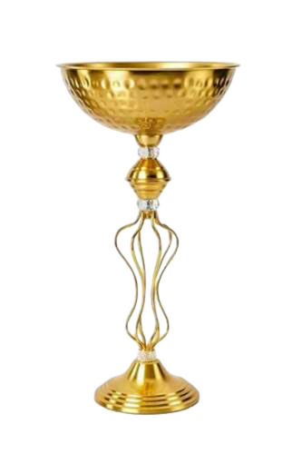 Luxury Golden Metal Decorative Urli Bowl Stand