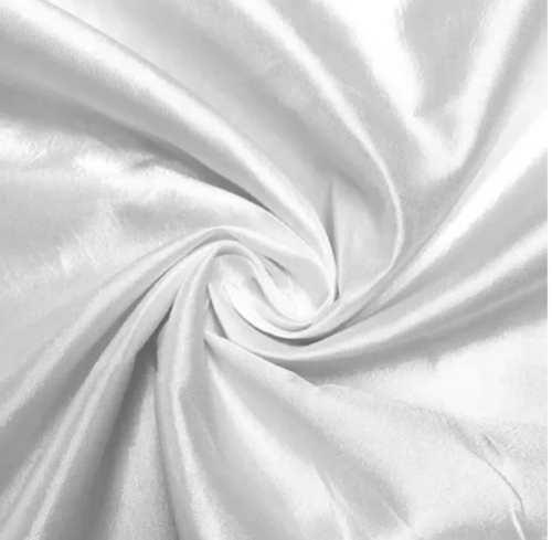190t Plain White Taffeta Fabric 68inches Width