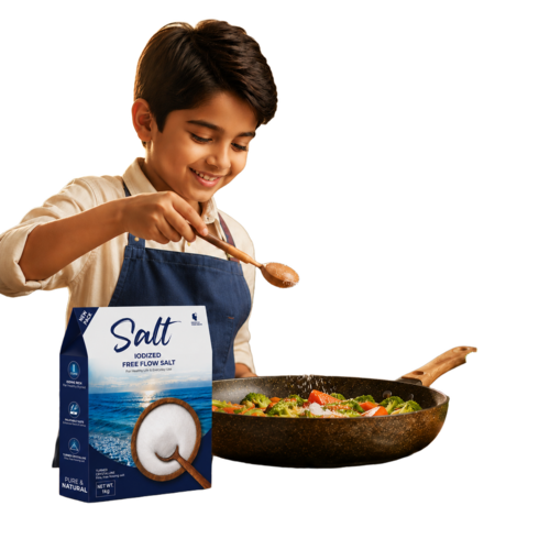 Satvik Pure Free Flow Iodized Salt - Color: White