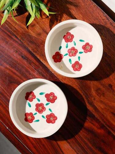 White Ceramic Breakfast Bowls